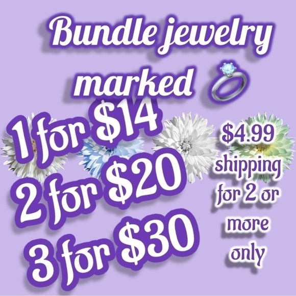 💍 Jewelry with 💍 is 1 for $14, 2 for $20 or 3 for $30! Just make a bundle! - Picture 1 of 1